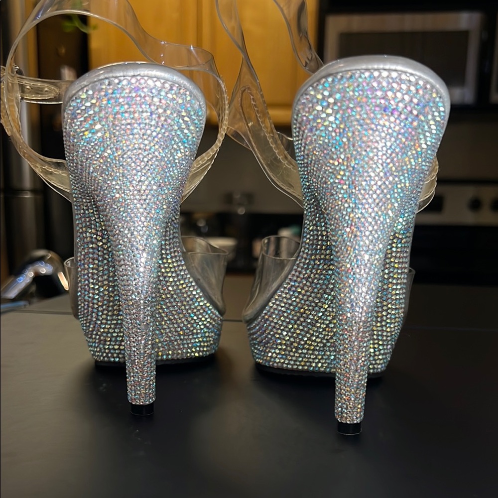 Fitness Competition Rhinestone Women's Heels